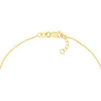 Olas d'Oro - 14K Yellow Gold Mini Evil Eye Adjustable Bracelet with Lobster Clasp Closure