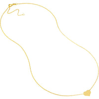 Olas d'Oro - 14K Yellow Gold Mini Heart Pendant Adjustable Necklace