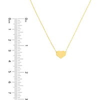 Olas d'Oro - 14K Yellow Gold Mini Heart Pendant Adjustable Necklace