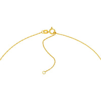 Olas d'Oro - 14K Yellow Gold "Mom" Heart Pendant Necklace - 1.14g Weight