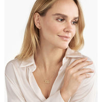 Olas d'Oro - 14K Yellow Gold Numerology Angel Number 333 Necklace - Adjustable 16-18 Inches