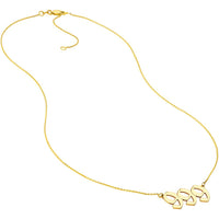 Olas d'Oro - 14K Yellow Gold Numerology Angel Number 999 Pendant Necklace  Adjustable 16 to 18 inches