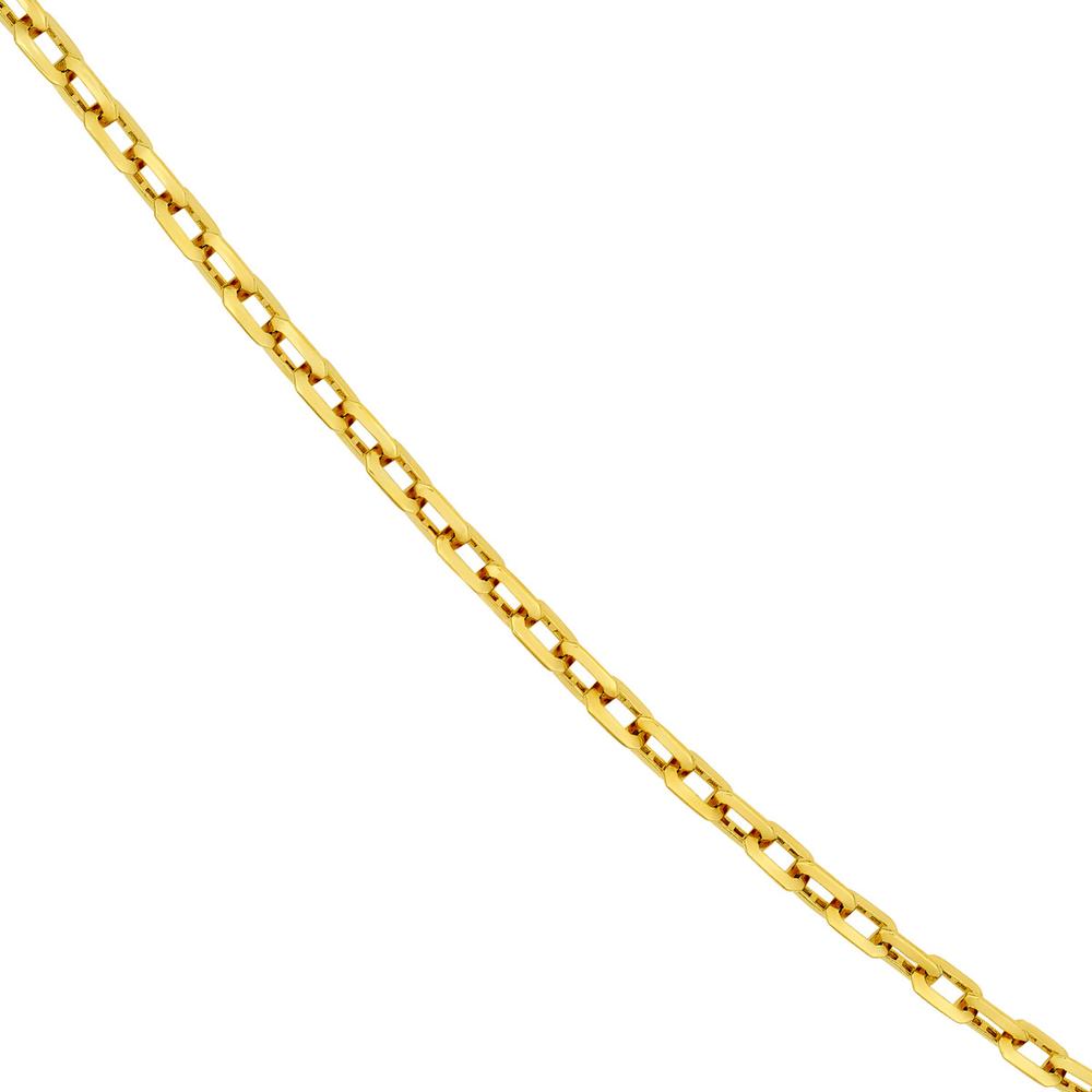 Olas d'Oro - 14K Yellow Gold Octagon Long Link Fancy Chain Necklace - 24'' 21.76g