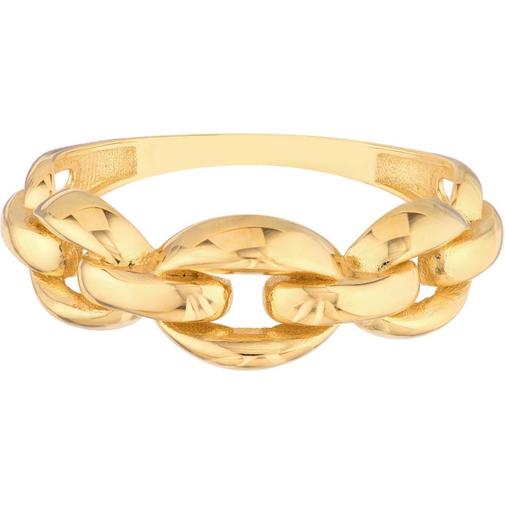 Olas d'Oro - 14K Yellow Gold Open Cable Band Ring - Size 8