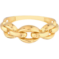 Olas d'Oro - 14K Yellow Gold Open Cable Ring - Size 6 - 2.30g