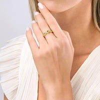 Olas d'Oro - 14K Yellow Gold Open Cable Ring - Size 6 - 2.30g