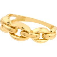 Olas d'Oro - 14K Yellow Gold Open Cable Ring - Sleek Modern Design - Size 7