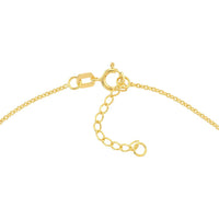 Olas d'Oro - 14K Yellow Gold Open CZ Heart Dangle Adjustable Anklet with Spring Ring Closure - 2.05g Total Weight