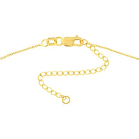 Olas d'Oro - 14K Yellow Gold Open Heart Pendant Necklace on Adjustable Chain
