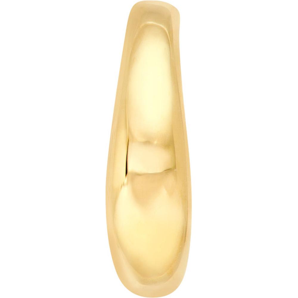 Olas d'Oro - 14K Yellow Gold Open Hoop Earrings  Lightweight and Polished Design for Everyday Elegance