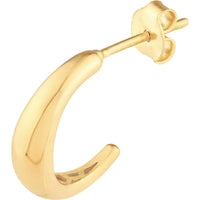 Olas d'Oro - 14K Yellow Gold Open Hoop Earrings  Lightweight and Polished Design for Everyday Elegance