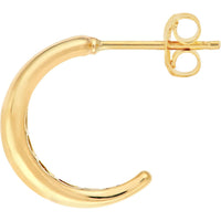 Olas d'Oro - 14K Yellow Gold Open Hoop Earrings  Lightweight and Polished Design for Everyday Elegance