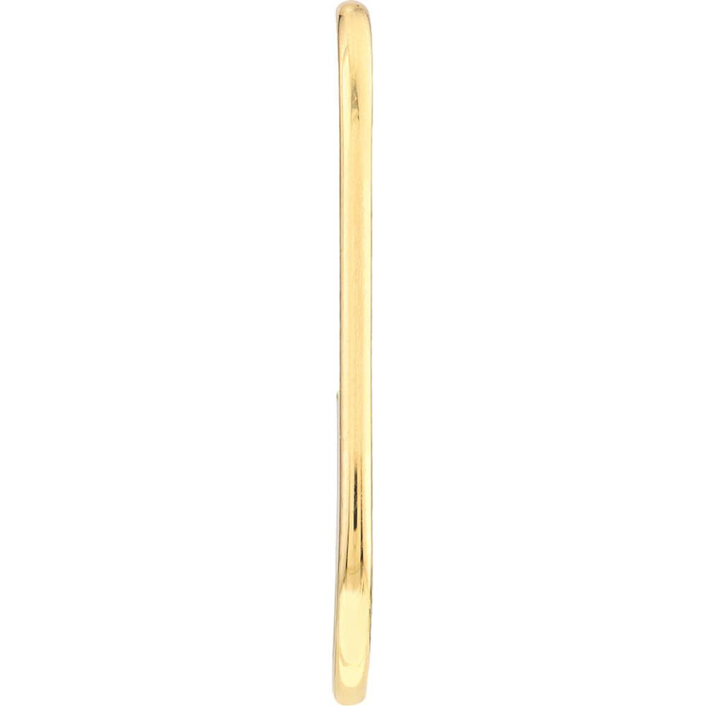 Olas d'Oro - 14K Yellow Gold Open Paper Clip Hoop Earrings - 1.25g Total Weight