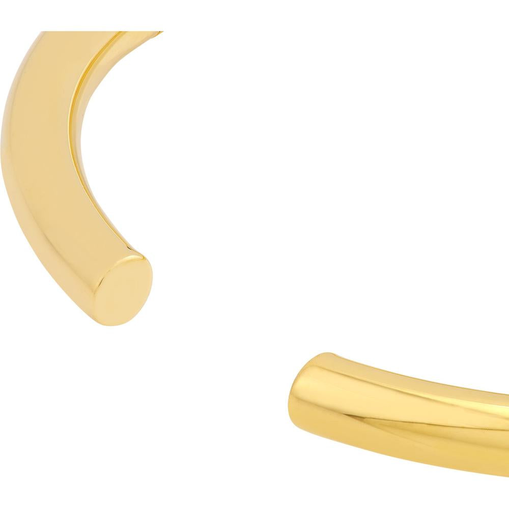 Olas d'Oro - 14K Yellow Gold Open Polished 5mm Bangle with Hinge Closure - 10g