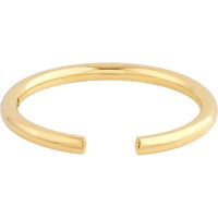 Olas d'Oro - 14K Yellow Gold Open Polished Bangle Bracelet - Elegant Luxury Statement Piece