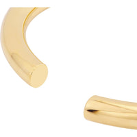 Olas d'Oro - 14K Yellow Gold Open Polished Bangle Bracelet - Elegant Luxury Statement Piece