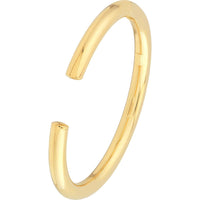 Olas d'Oro - 14K Yellow Gold Open Polished Bangle Bracelet - Elegant Luxury Statement Piece