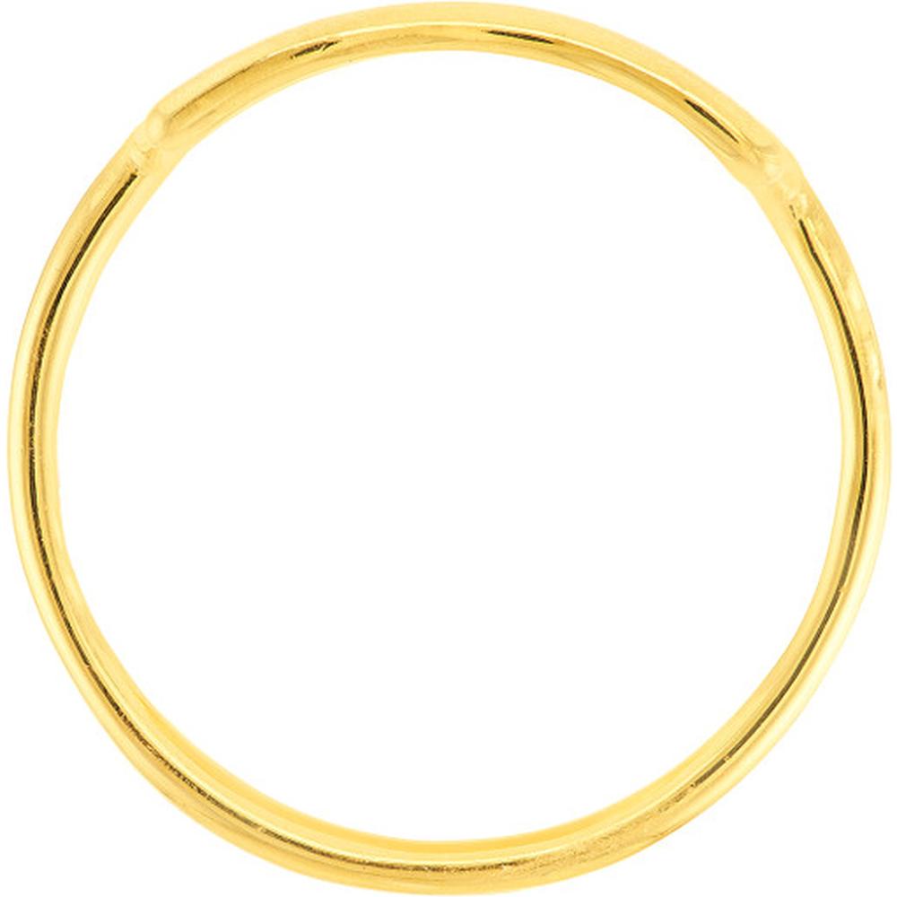 Olas d'Oro - 14K Yellow Gold Organic Rectangle Ring  Size 7, 2.28g