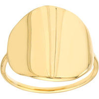 Olas d'Oro - 14K Yellow Gold Organic Shape Round Band Ring  Size 7, 2.85g