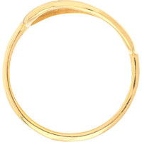 Olas d'Oro - 14K Yellow Gold Organic Shape Round Ring - Size 8