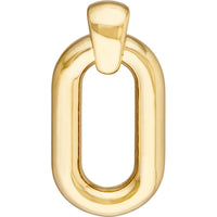 Olas d'Oro - 14K Yellow Gold Oval Door Knocker Hoop Earrings - 3.86g Total Weight