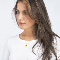Olas d'Oro - 14K Yellow Gold Oval Locket Pendant with Bail - 3.30g Total Weight