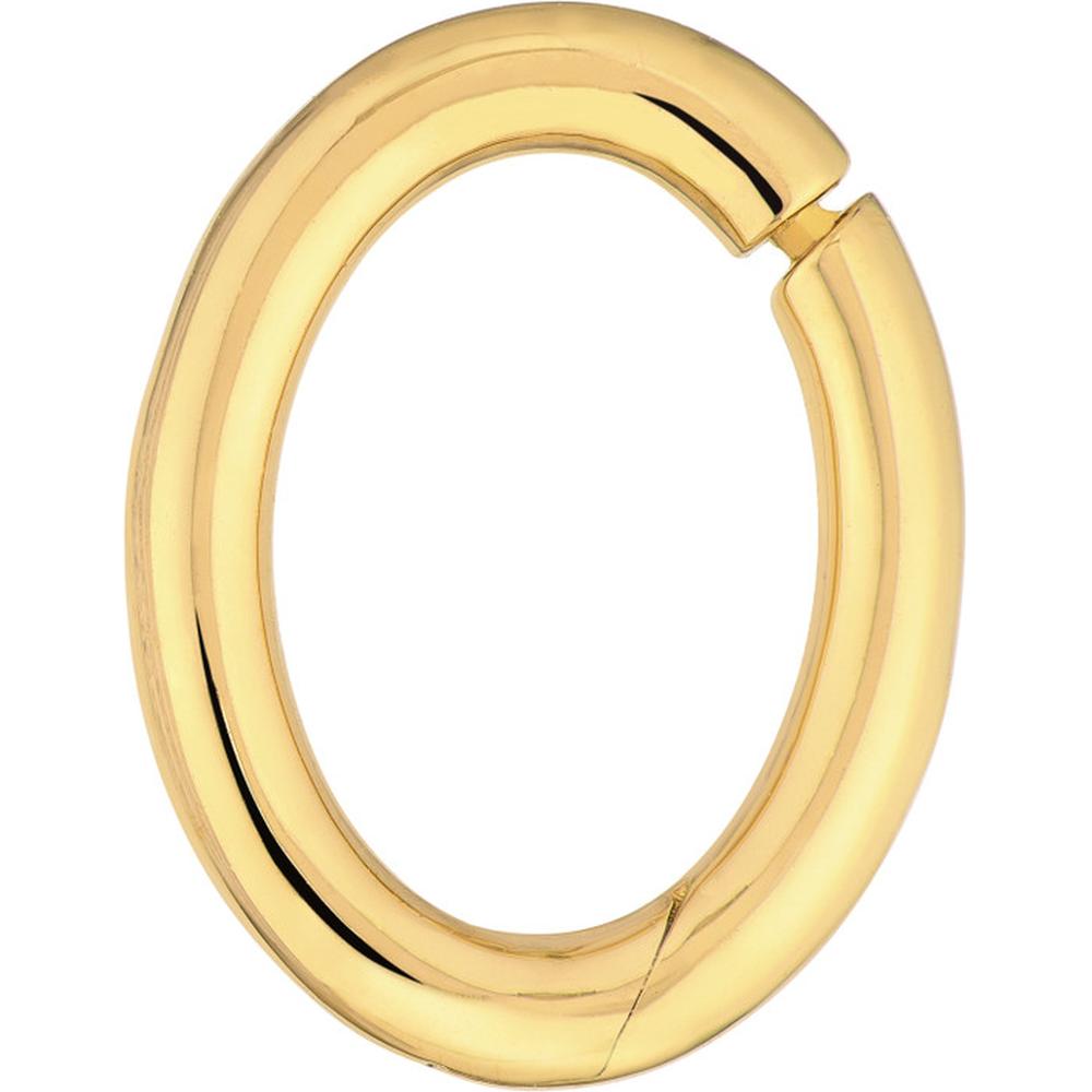 Olas d'Oro - 14K Yellow Gold Oval Snap Lock Clasp - 1.81g Weight