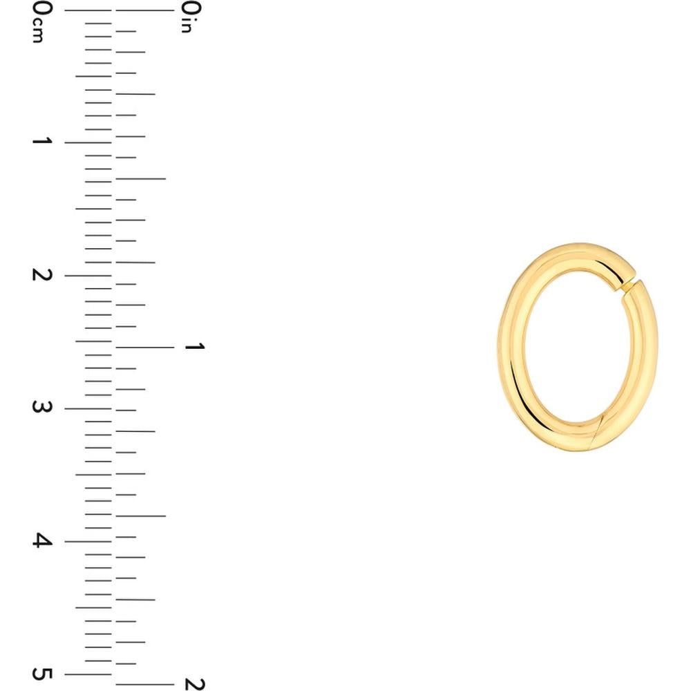 Olas d'Oro - 14K Yellow Gold Oval Snap Lock Clasp - 1.81g Weight