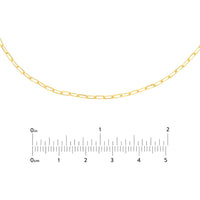 Olas d'Oro - 14K Yellow Gold Paper Clip Choker Necklace - Adjustable 13-16" Length