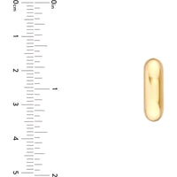 Olas d'Oro - 14K Yellow Gold Paper Clip Hoop Earrings with Hinge Closure - 5.87g Total Weight
