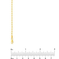 Olas d'Oro - 14K Yellow Gold Paper Clip Necklace - 20" Length, 2.45mm Links, Lobster Clasp