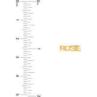 Olas d'Oro - 14K Yellow Gold Personalized Block Nameplate Stud Earrings - Custom Engraving Available