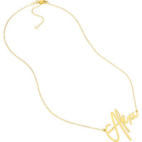 Olas d'Oro - 14K Yellow Gold Personalized Large Signature Necklace - 45mm Width