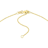 Olas d'Oro - 14K Yellow Gold Personalized Signature Font Necklace - Custom 35mm Width Design
