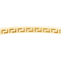 Olas d'Oro - 14K Yellow Gold Plain Square Tube Bangle with Greek Key Interior  8.19g