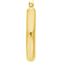 Olas d'Oro - 14K Yellow Gold Polished 25mm Hoop Earrings