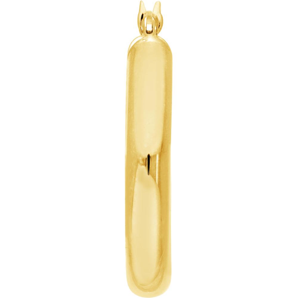 Olas d'Oro - 14K Yellow Gold Polished 25mm Hoop Earrings