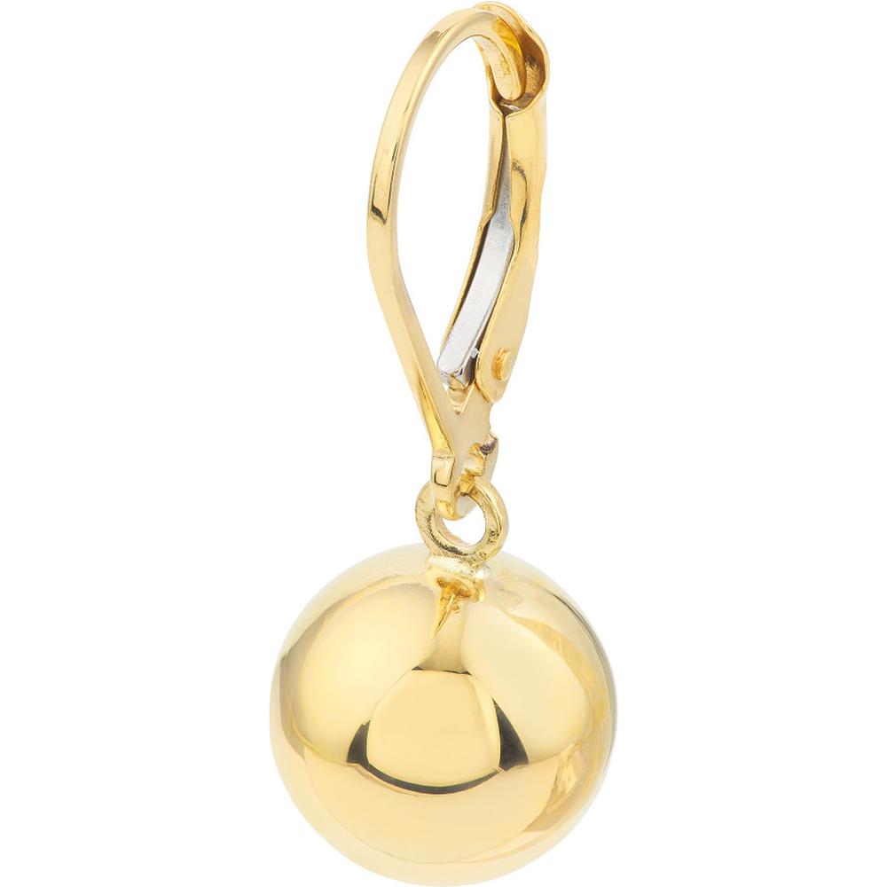Olas d'Oro - 14K Yellow Gold Polished Ball Drop Earrings - 10mm with Leverback Closure