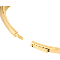 Olas d'Oro - 14K Yellow Gold Polished Bypass Bangle Bracelet with Box Lock - 9.60 Grams Average Weight