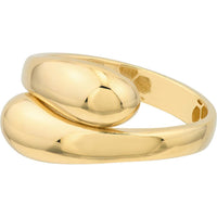 Olas d'Oro - 14K Yellow Gold Polished Bypass Ring  Size 8  2.28g Weight