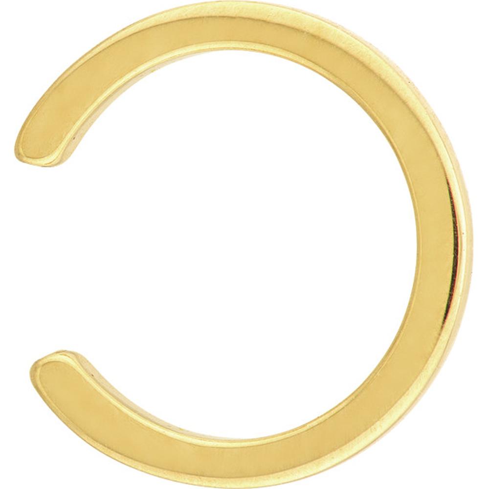 Olas d'Oro - 14K Yellow Gold Polished Cuff Earrings - 1.10g Total Weight