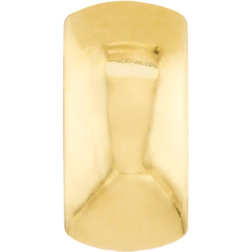 Olas d'Oro - 14K Yellow Gold Polished Curve Earrings with Leverback Closure - 1.50g Total Weight