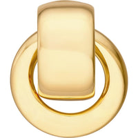 Olas d'Oro - 14K Yellow Gold Polished Door Knocker Hoop Earrings - 2.90g Total Weight
