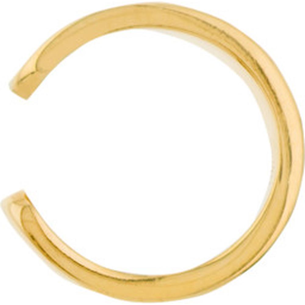Olas d'Oro - 14K Yellow Gold Polished Flat Ear Cuffs - Modern Minimalist Design