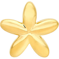 Olas d'Oro - 14K Yellow Gold Polished Flower Stud Earrings
