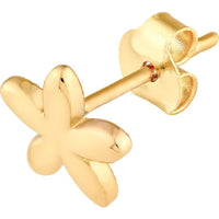 Olas d'Oro - 14K Yellow Gold Polished Flower Stud Earrings
