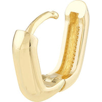 Olas d'Oro - 14K Yellow Gold Polished Oblong Mini Hoops - 2.80 Grams