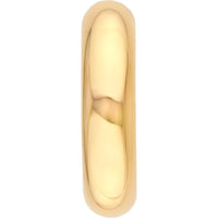 Olas d'Oro - 14K Yellow Gold Polished Open Hoop Earrings - 8mm