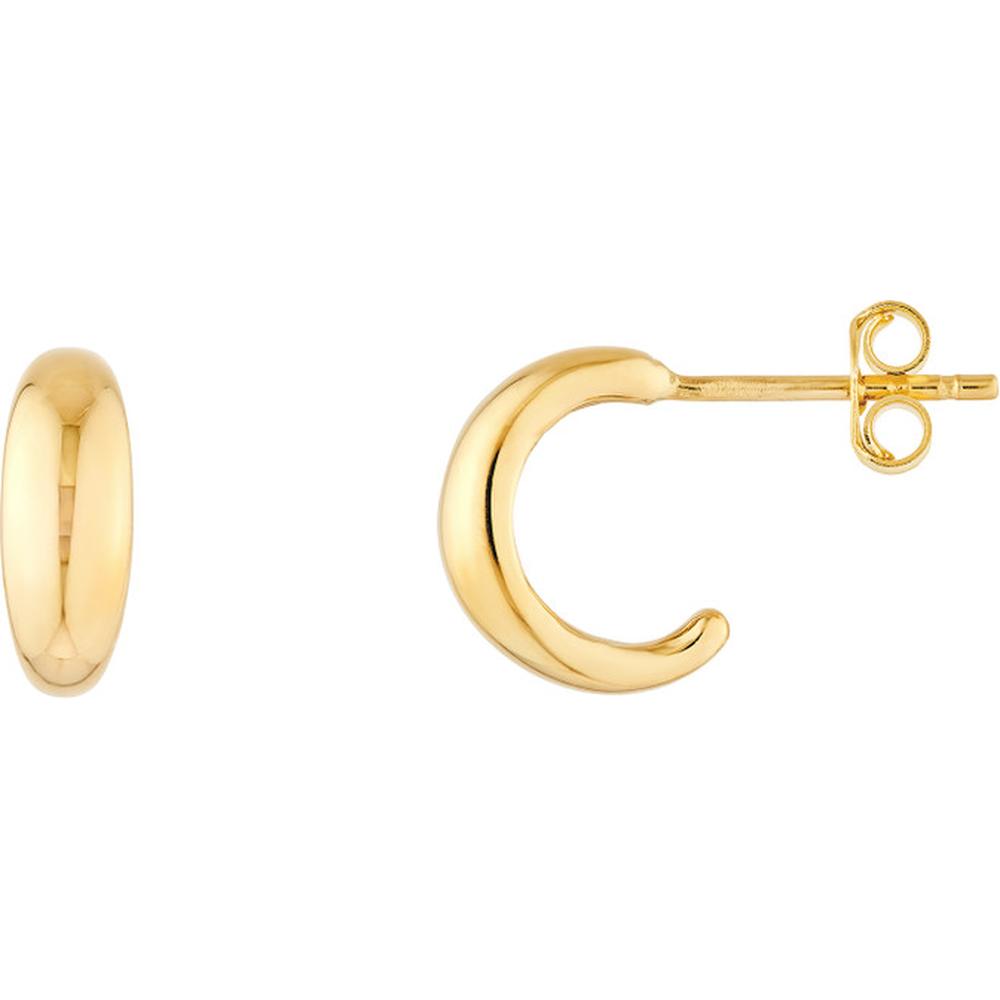 Olas d'Oro - 14K Yellow Gold Polished Open Hoop Earrings
