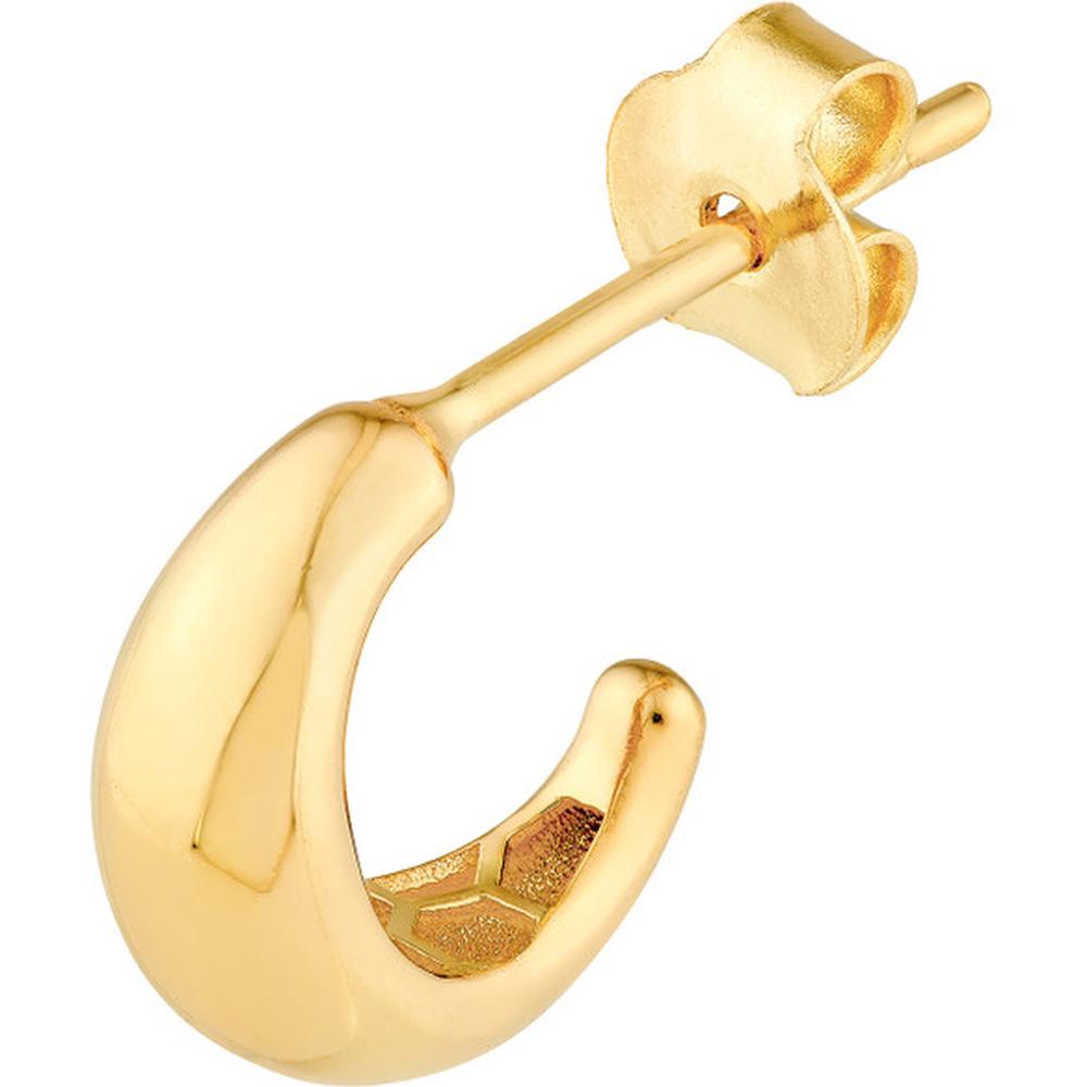 Olas d'Oro - 14K Yellow Gold Polished Open Hoop Earrings